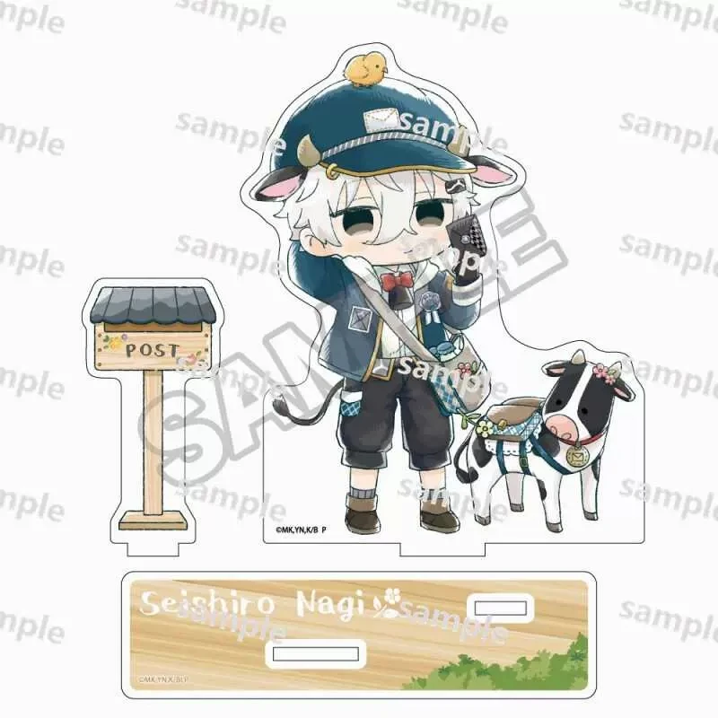 Anime Game BLUE LOCK Chigiri Hyoma Mikage Reo postman Stand Figure Acrylic Model Plate Cosplay Collection Desktop Decor Gifts