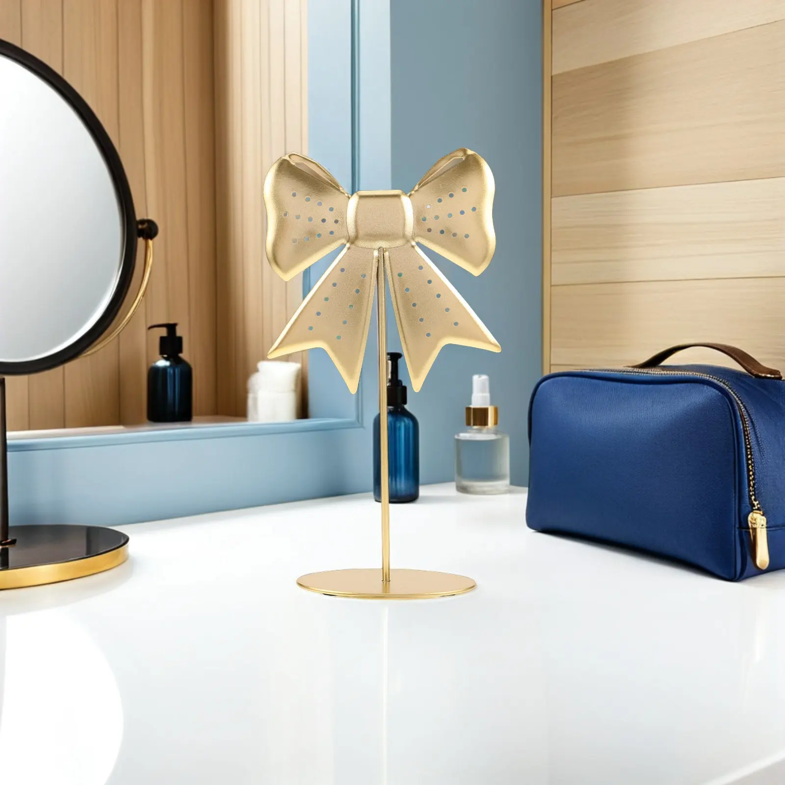 

Bow Shape Metal Earring Display Rack Jewelry Organizer Stand Storage Holder for Earrings Display and Jewelry Selling
