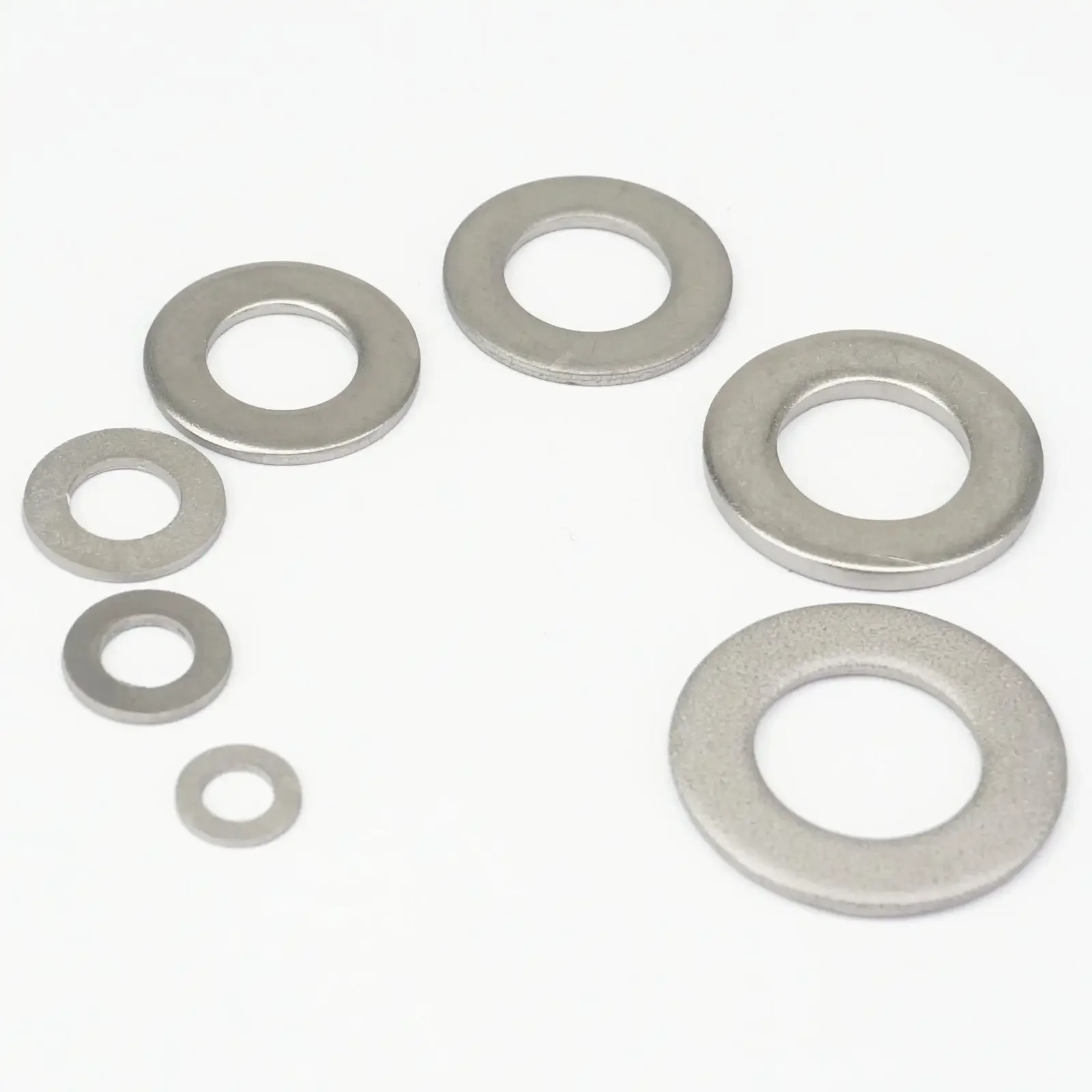 TA2 GR2 Titanium Bolt Screw Spacer Flat Washer Inner Diameter 3/4/5/6/8/10/12/14/16/18/20mm Anti Acid Corrosion
