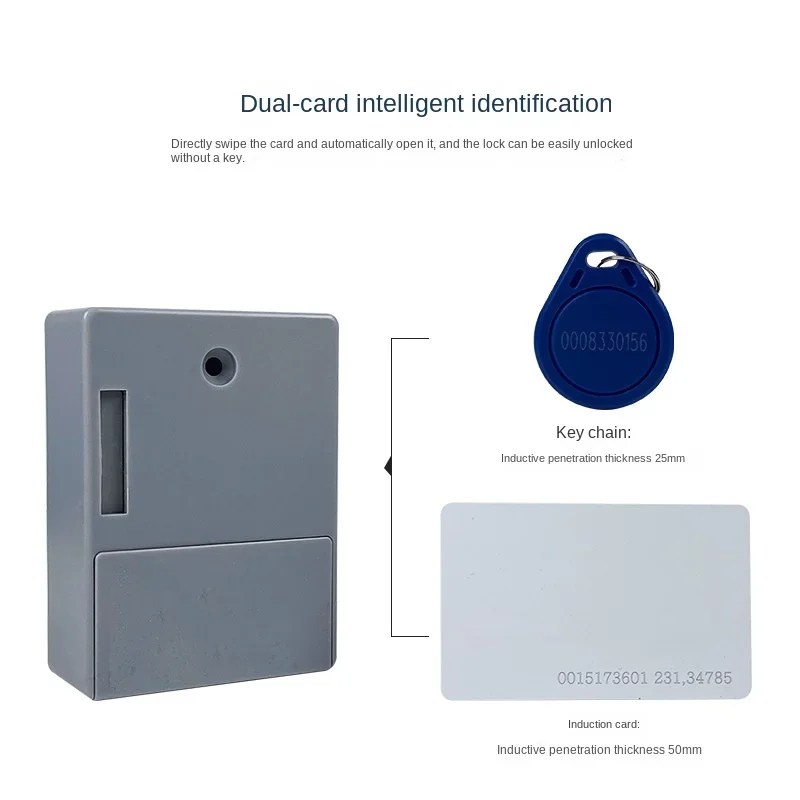 Intelligent Electronic Locks Invisible Sensor Cabinet Lock Digital Smart Door Lock EMID IC Card For Drawer Wardrobe Hardware