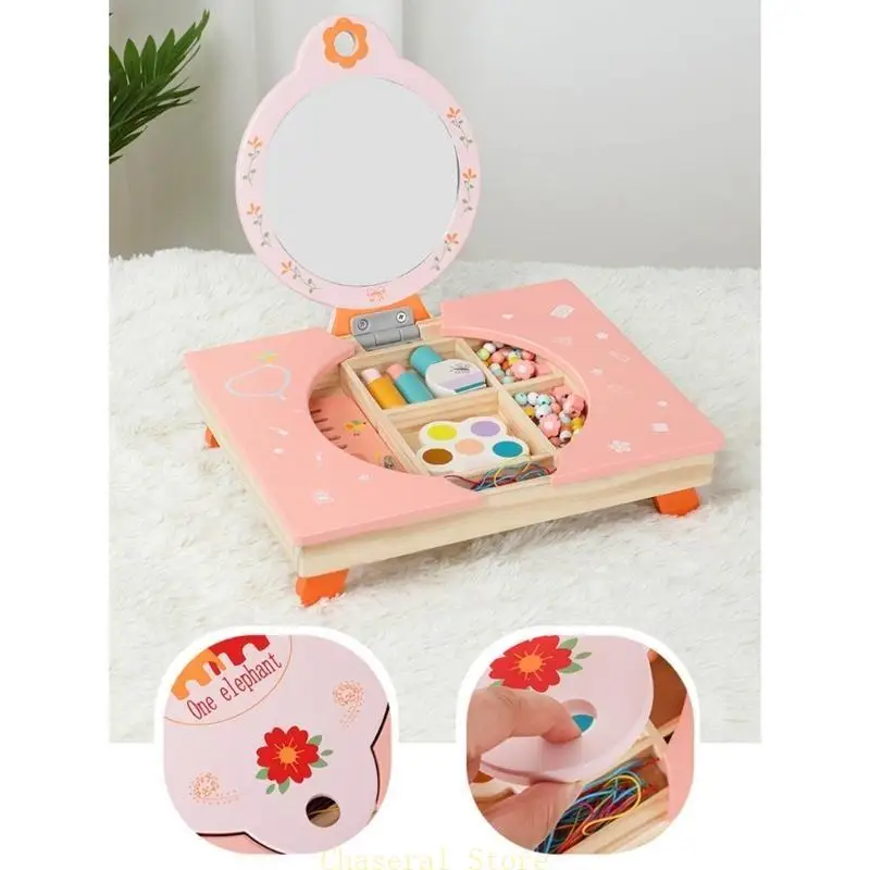 e7ce girl pretend makeup play comb encut simulation ความงามของขวัญวันเกิดเจ้าหญิง-ทำสำหรับเด็กอายุ 2-6 ปี