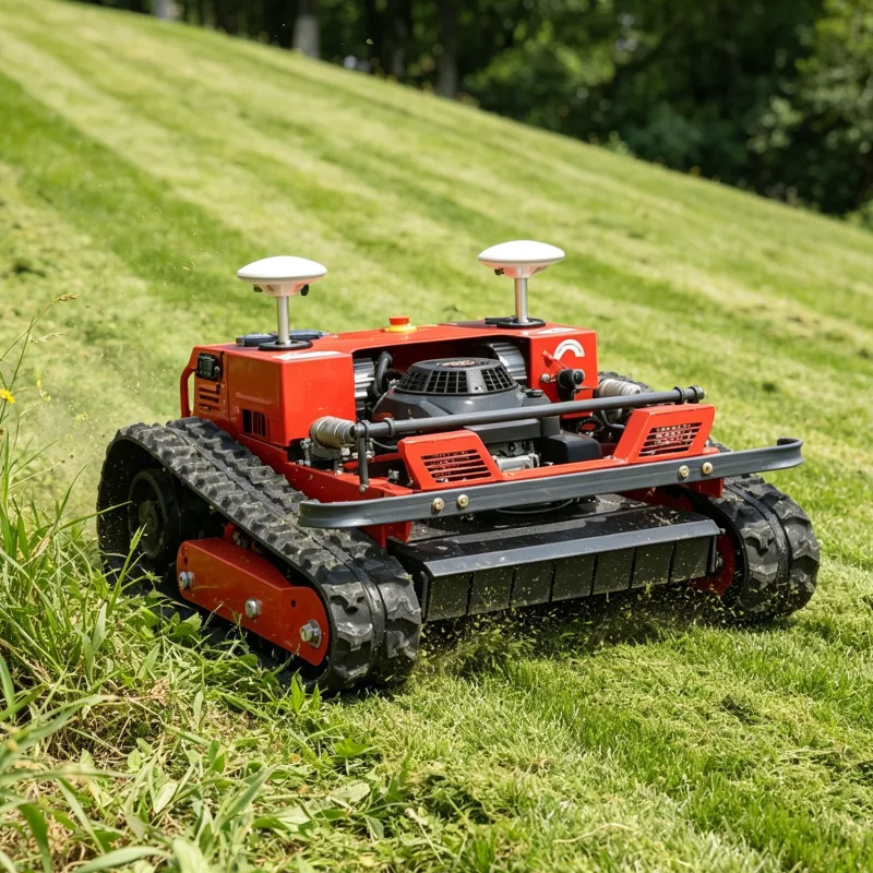 Customized Factory Direct Lawn Mower Robot Grass Cutting Machine Remote Control Lawn Mower For Complex Slope Lawn