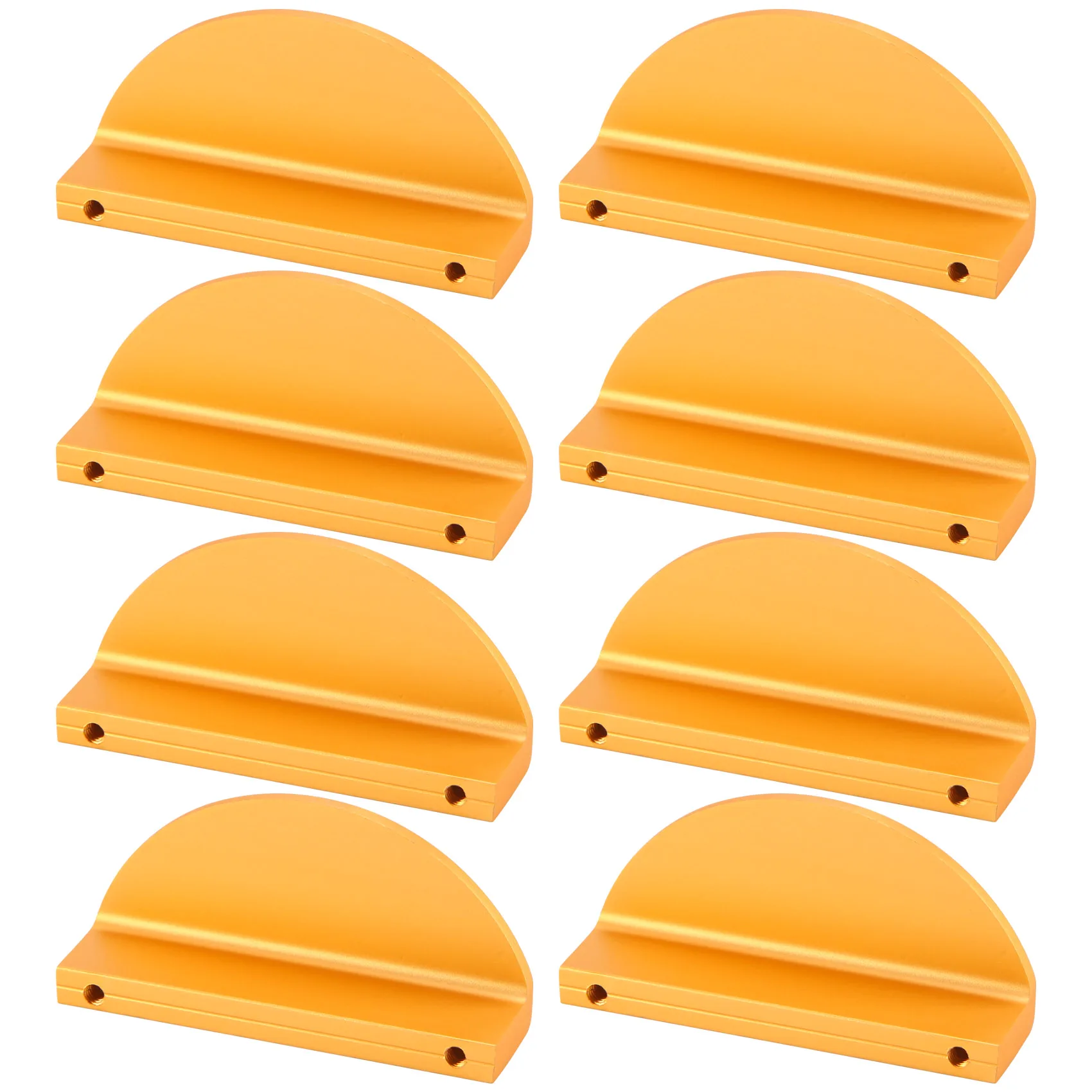 ABZV-8Pack Champagne Gouden Lade Trekt, 2,5 Inch Halve Maan Kast Lade Trekt Keuken Handgrepen, Moderne Kast Hardware Trekt