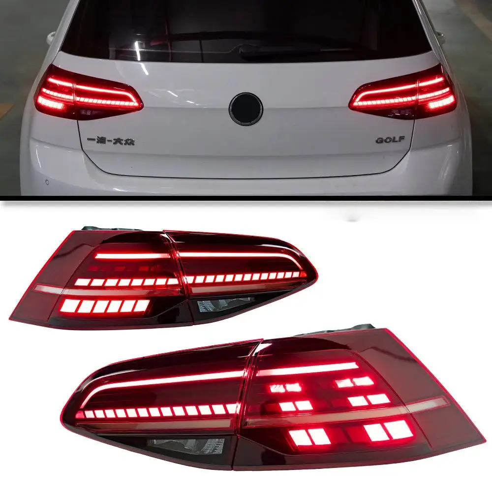 LED Tail lights for Volkswagen VW Golf7 Golf7.5 MK7 MK7.5 TDI TSI GTI 2013-2020 Brake Rear Light Sequential Turn Signal
