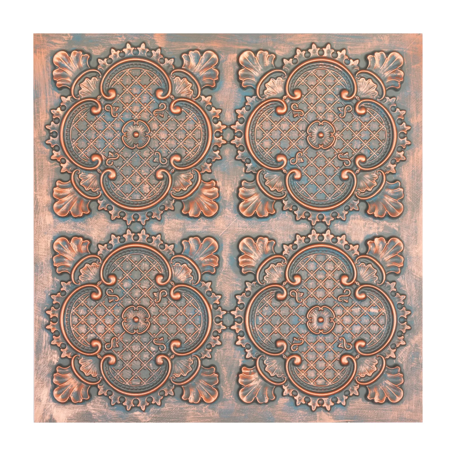 Emboss interior wall panel Drop in ceiling tile Decorative 3D panels PL80 Rustic copper 10tiles/lot