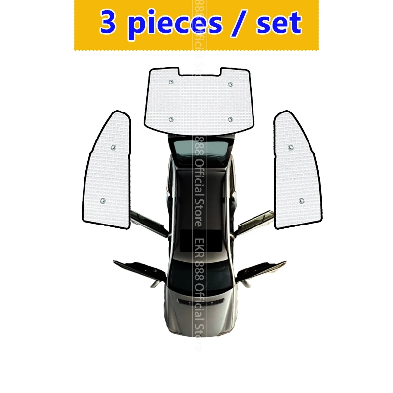 Car Full Coverages Sunshades For Skoda Octavia 3 MK3 5E 2013~2019 Estate Anti-UV Car Sunscreen Window Sunshade Cover Accessories image 3
