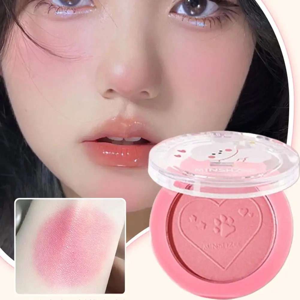 輪郭を整え、自然な輝きを与えるマットシングルブラッシュ、頬と肌のハイライト用のポータブルフェイスパレット S5J4