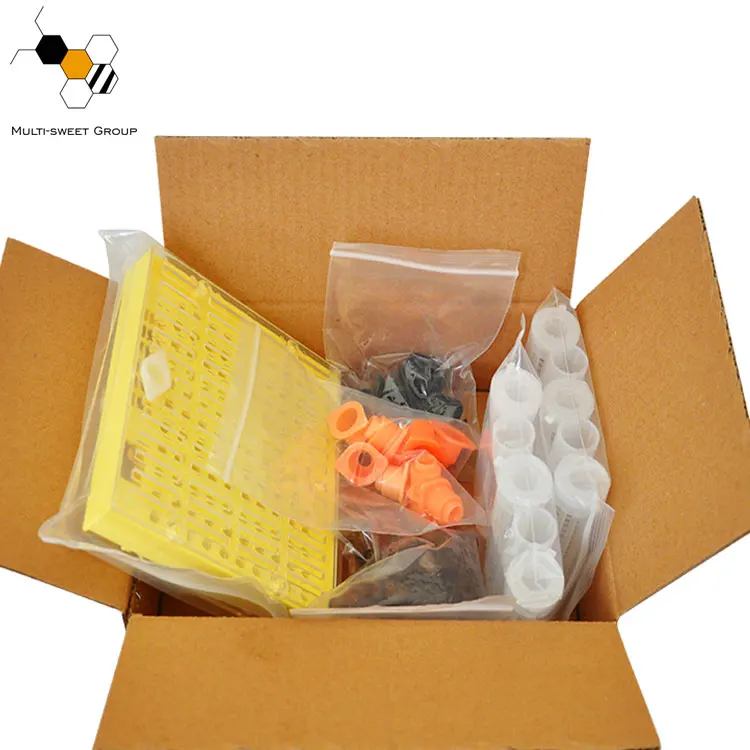 

Wholesale Beekeeping Tools Set Jenter Queen Rearing System Queen Cell Grid and Cell Protector Cage