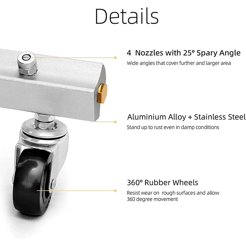 Pressure Washer Undercarriage Cleaner Pressure Washer Undercarriage High Pressure Car Body Cleaner Under Car Washer with 4 Spray