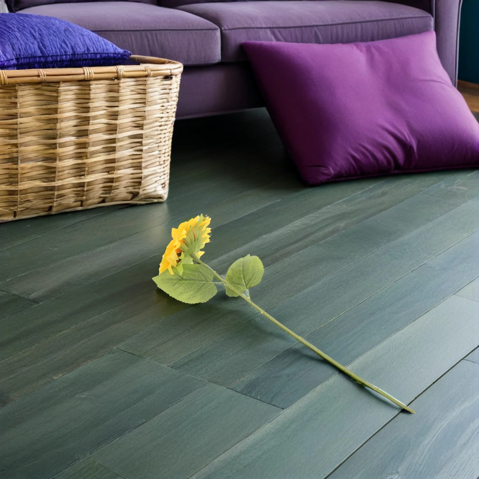 

6 pcs Artificial Sunflowers With Stems Realistic Large Faux Sunflower For Home Decor Party Wedding Centerpiece Fake Yellow