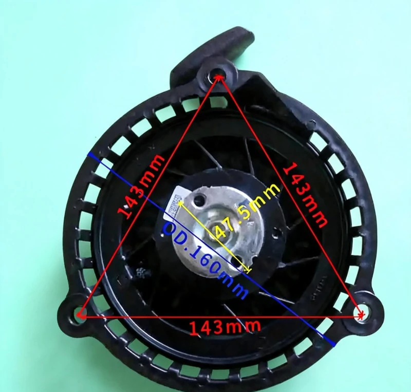 XP140 Recoil Starter Compatible With Zongshen NP80 NP130 NP150 NP165 NP170 140CC Auger Replacement Parts