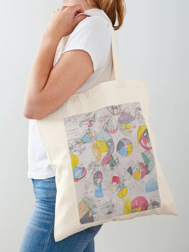 

Faces in color Tote Bag hand bag Big bag Lady shopping cart bags
