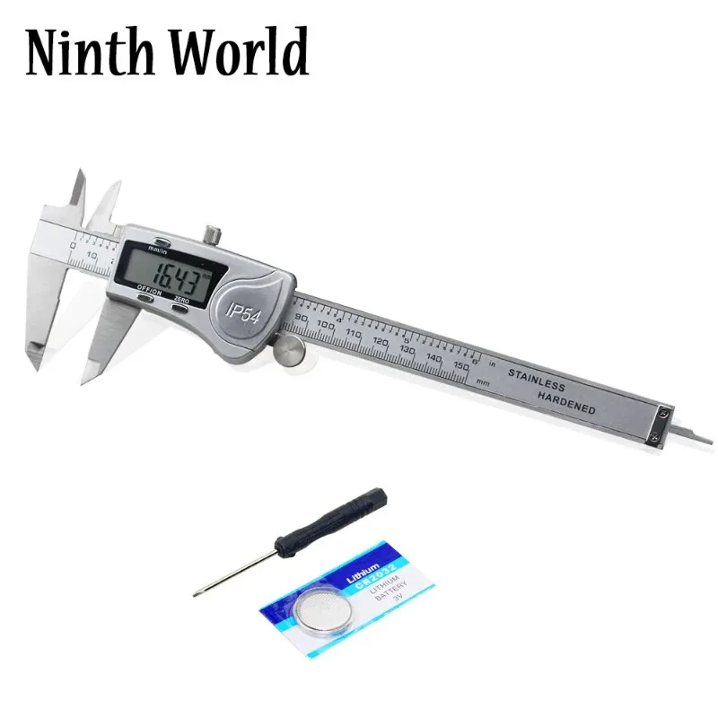 

Industrial IP54 Digital Caliper 0-150mm 0.01 Stainless Steel Electronic Vernier Calipers Metric Inch Measuring Tools