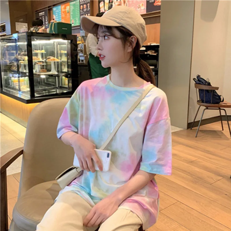 Summer  Loose Sleeveless Retro Top Women's Student Style Korean Hong Kong Flavor Base Layer Shirt Short Sleeve T-shirt
