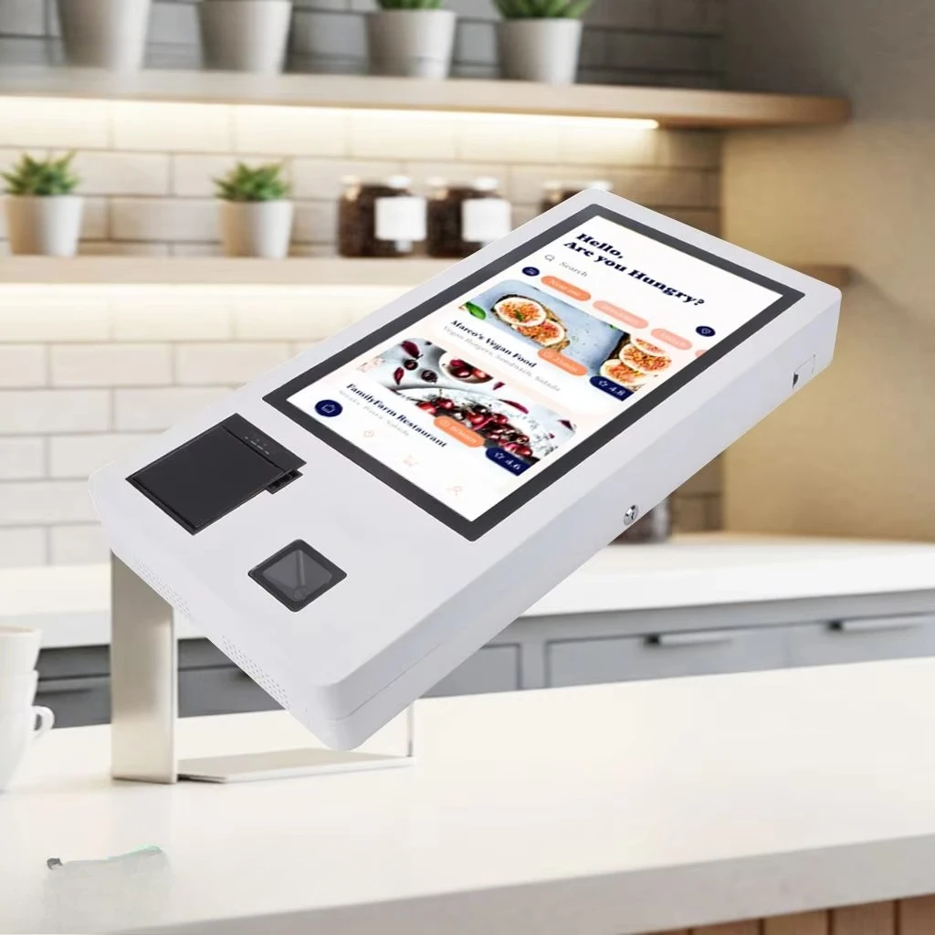 

Queuing management system 21.5-inch screen barcode scanner + printer, supports Bluetooth visitor registration