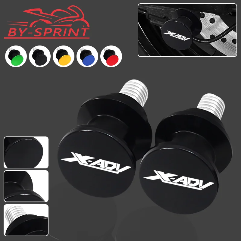 For XADV750 X-ADV 750 2017-2026 Motorcycle Accessories Swing arm Spools Stand Screws Slider 8MM xadv750