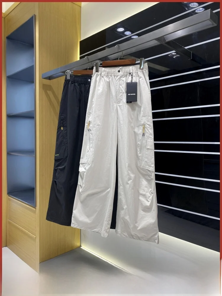 

Парные широкие брюки с завязками на талии, повседневные свободные хлопковые брюки, модные плиссированные повседневные брюки, дышащие, удобные