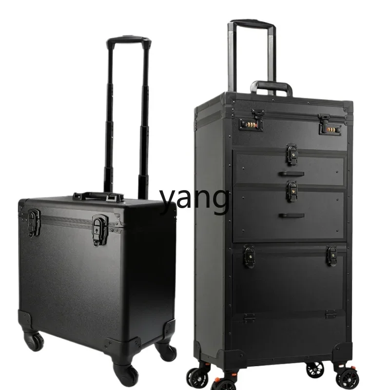 LH hairdressing tool box, special portable tie rod for hairdressers, large-capacity multi-functional storage bag box.