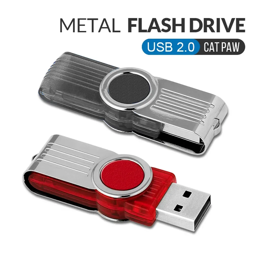 

High Speed Mini USB 2.0 Flash Drive 128GB Rotatable Memory Stick Pen Drive 64GB Red Pendrive Black U Disk 32GB 16GB 8GB 4GB Gift