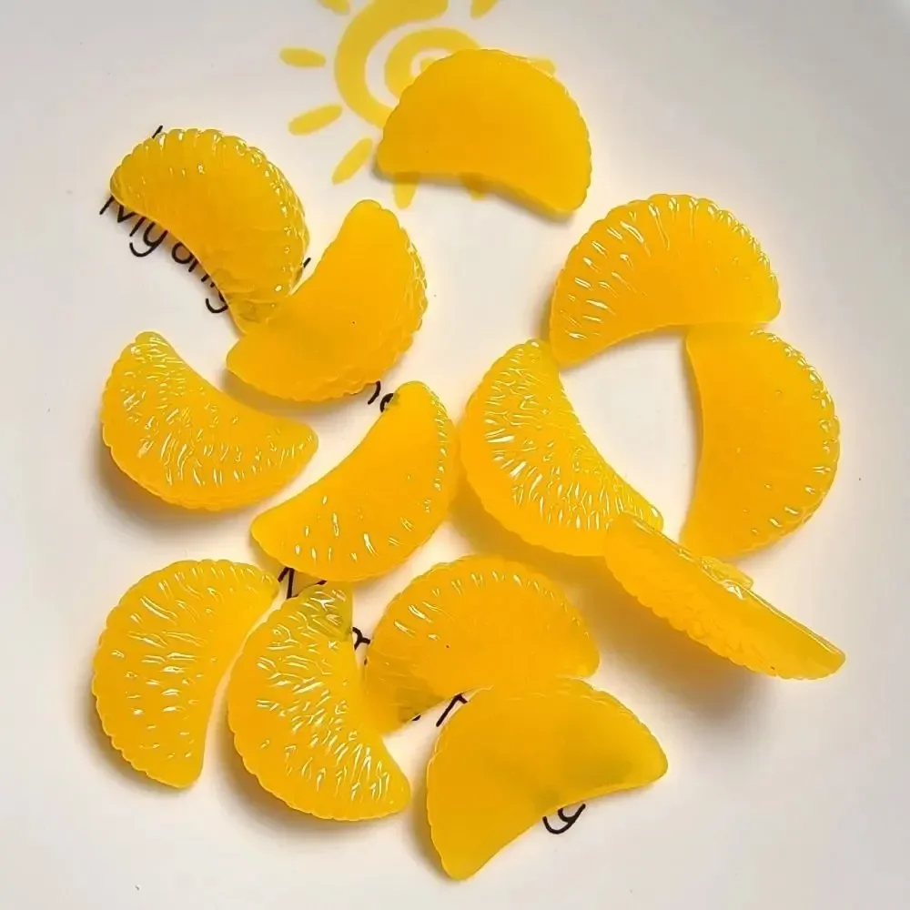 10Pcs Artificial Orange Slices Christmas Mini Simulation Fake Fruit Slices Home Decor Ornaments