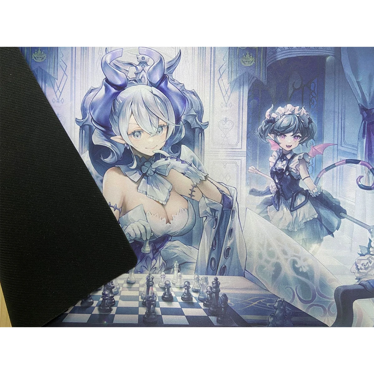 YuGiOh Playmat Exosister Mikailis Mat TCG OCG CCG Trading Card Game Board Game Mat Anime Mouse Pad Desk Mat Zones & Bag 60x35cm