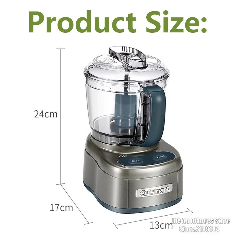 Cuisinart ECH-4CN Food Processor 220V Electric Meat Grinder Household Multifunction Garlic Seasoning Crusher BPA Free Chopper