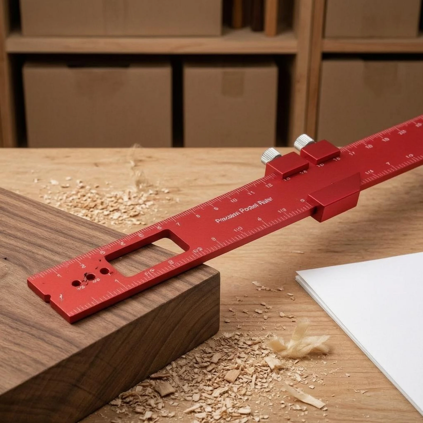 3 Pieces Adjustable Ruler Set Rectangular Cutout Aluminum Measuring Ruler Office Tool Long-Lasting Precision