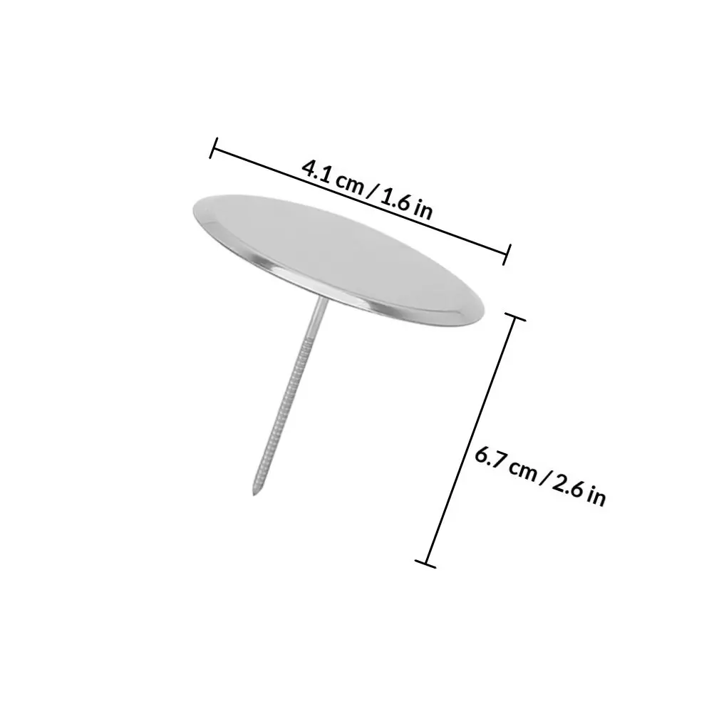6Pcs Stainless Steel Cake Flower Nails Reusable Baking Tools Cake Decorating Supplies Frosting Flower Nail Pastry Nail