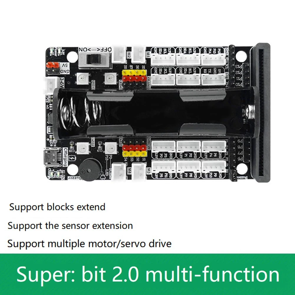 B04B-For Micro:Bit Expansion Board Motor Servo Development Driver Board For Python Programming Microbit Sensor