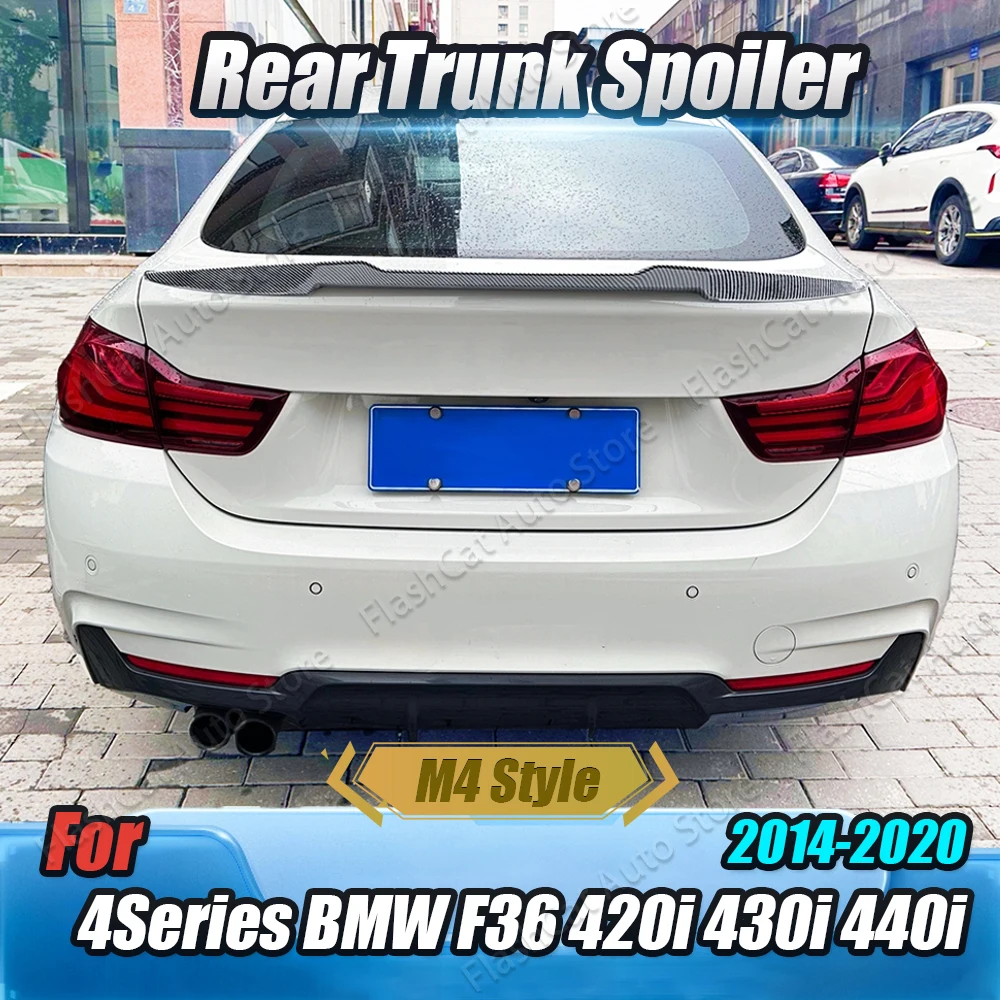 

F36 Gran Coupe Rear Tail Trunk Spoiler Roof Wing Exterior BodyKit For BMW F36 4 Series 4 Doors M4 Style 420i 428i 435i 2014-2020