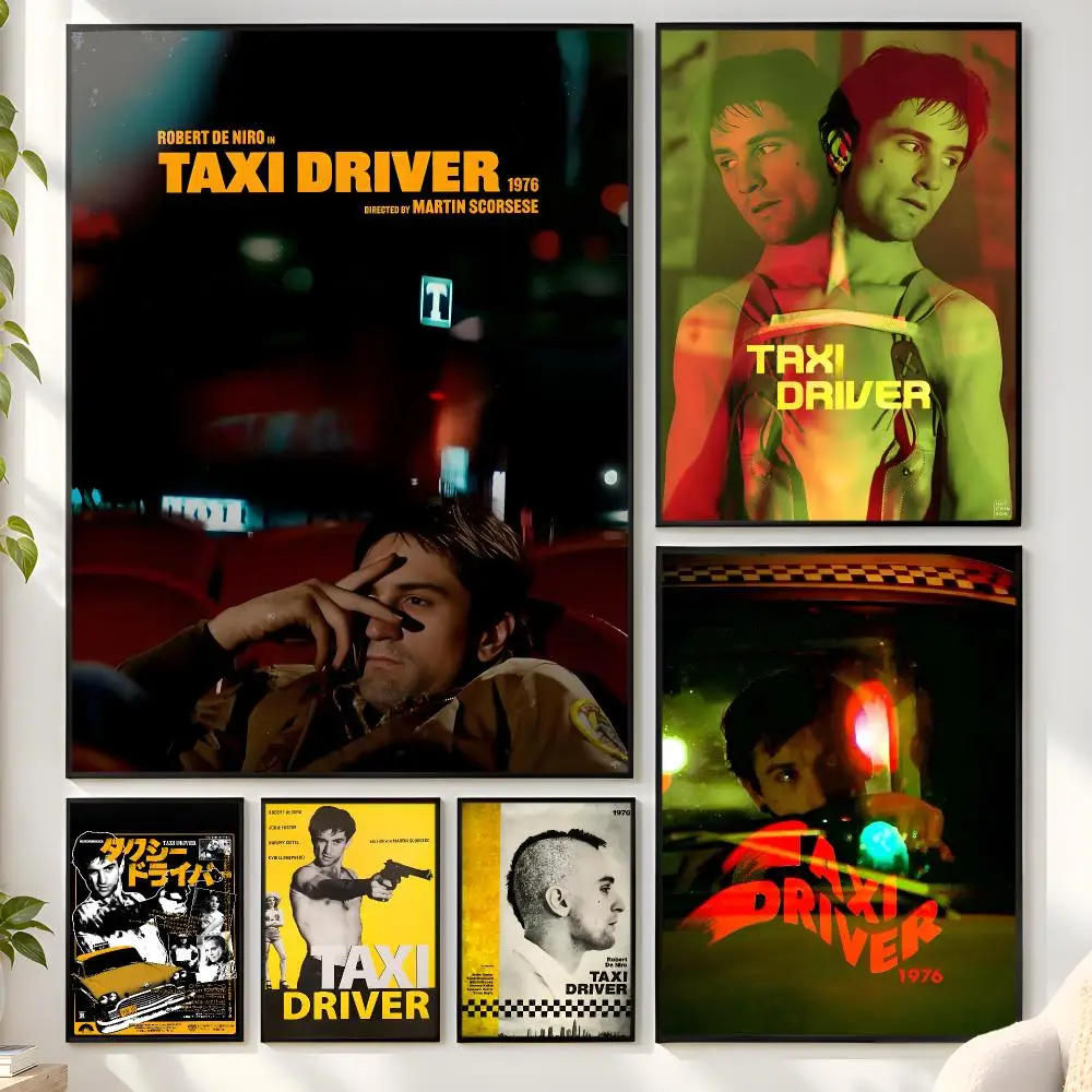 Classic Movie Taxi Driver Poster Matte Wall Peel And Stick Decor Bedroom Living Room Office Dorm Home