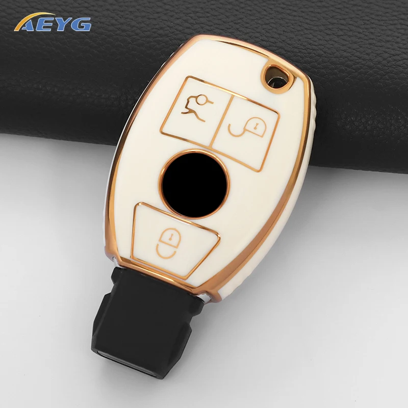 TPU Car Remote Key Case Cover For Mercedes Benz CLA GLC GLA GLK W203 W210 W211 W204 W176 A B C R Class AMG Accessories