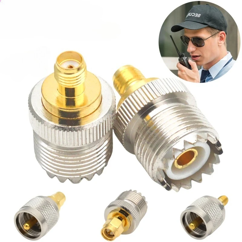 1PC UHF Female (SO239) to SMA Male/Female Adapter - RF Coaxial Connector for CB Radio Ham Station