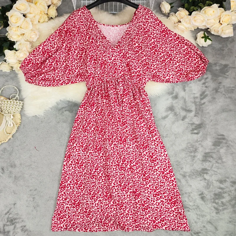 Abito lungo floreale Instagram da donna estivo 2025 - Abito lungo Boho Chic oversize Abito estivo da spiaggia ampio all'ingrosso