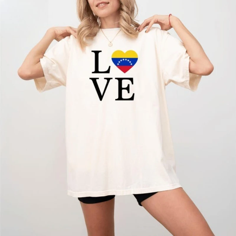 Hasta El Final Tshirt Trendy Venezuela Con Gift for Venezuelan Unisex Shirt Printed T-shirt Tops Crewneck Tops Tee Shirt Short