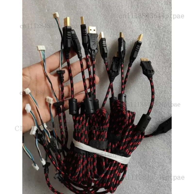 1.6m Large 5p Mechanical Keyboard Cable, Gold-plated Head, Wire Diameter 4mm, Repair Replacement Cable