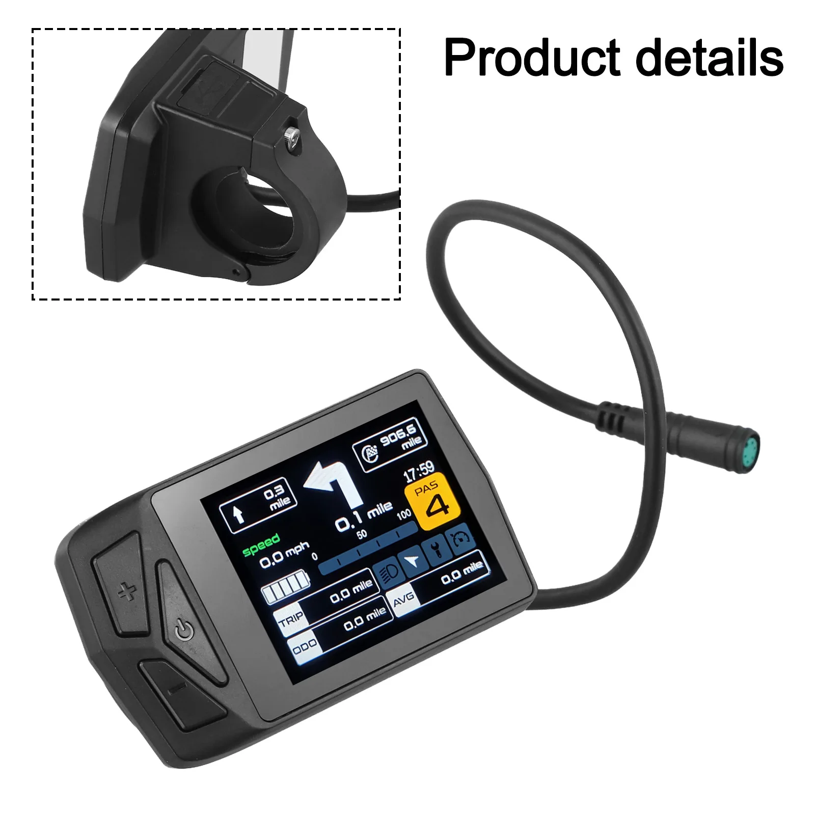 Enhance Your Riding Experience UART Plug LCD Display For Bafang Motor Electric Bicycle BBS01 02 02B 03 HD B02N