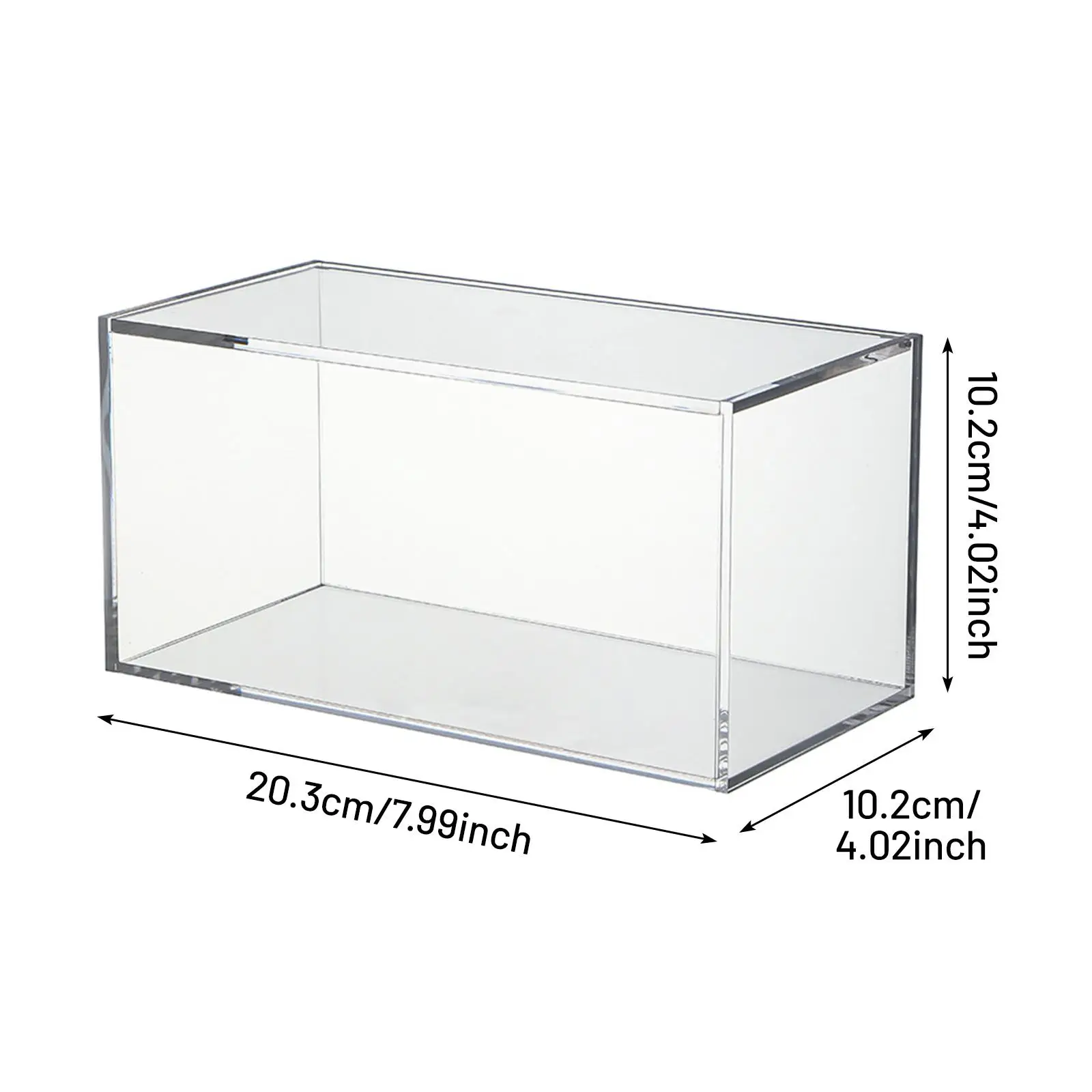 Акриловая коробка с крышкой, кухонная барная столешница, прозрачный органайзер для шкафа с откидными крышками, пылезащитная акриловая коробка для хранения чая