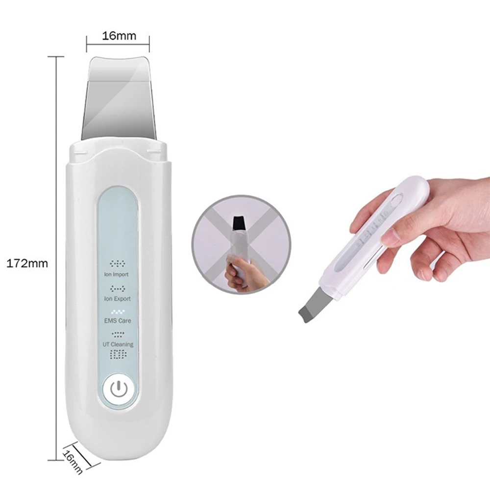 Ultrasonic Shovel Skin Machine Electric Pore Cleaning Blackhead Acne Cleanser Lifting And Tightening Beauty Instrument