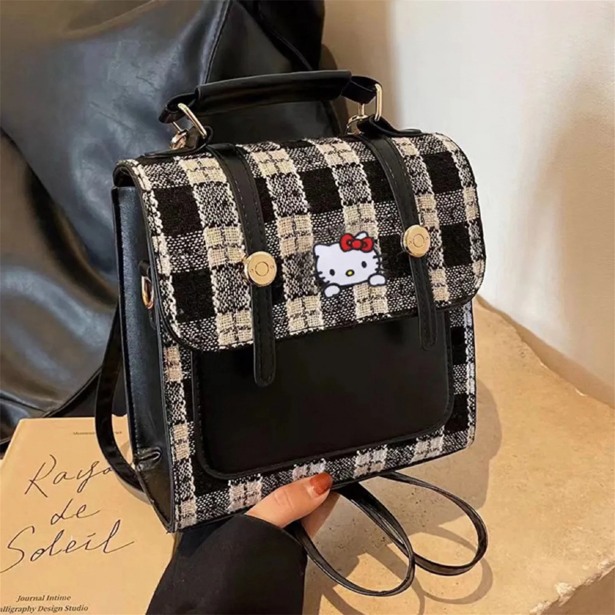 Women Lightweight Backpack Cute Plaid Small Daypack Bookbag for School Travel Outdoor - Stylish and