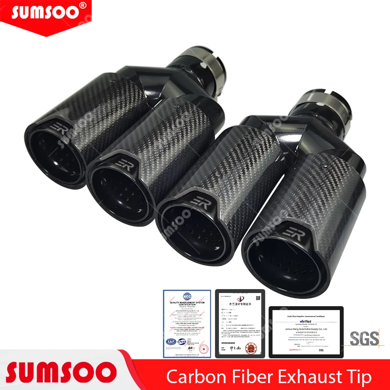 1 шт., Y-образные наконечники для глушителя из углеродного волокна