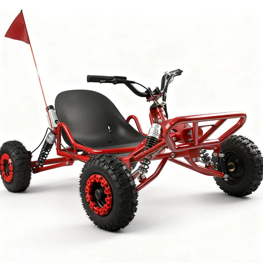 

Power Go Kart, 2000W Motor Go Kart for Adults amp Kids with Premium Steel Tubular Frame, 3 Speed OffRoad Kart with 8 OffRoad Ti