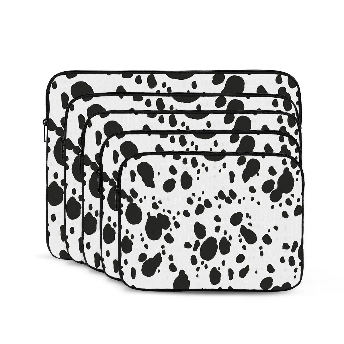

Черный и усилий, белый животный принт, далматинская собака, сумка для ноутбука, чехол для ноутбука, противоударный чехол для планшета, сумка