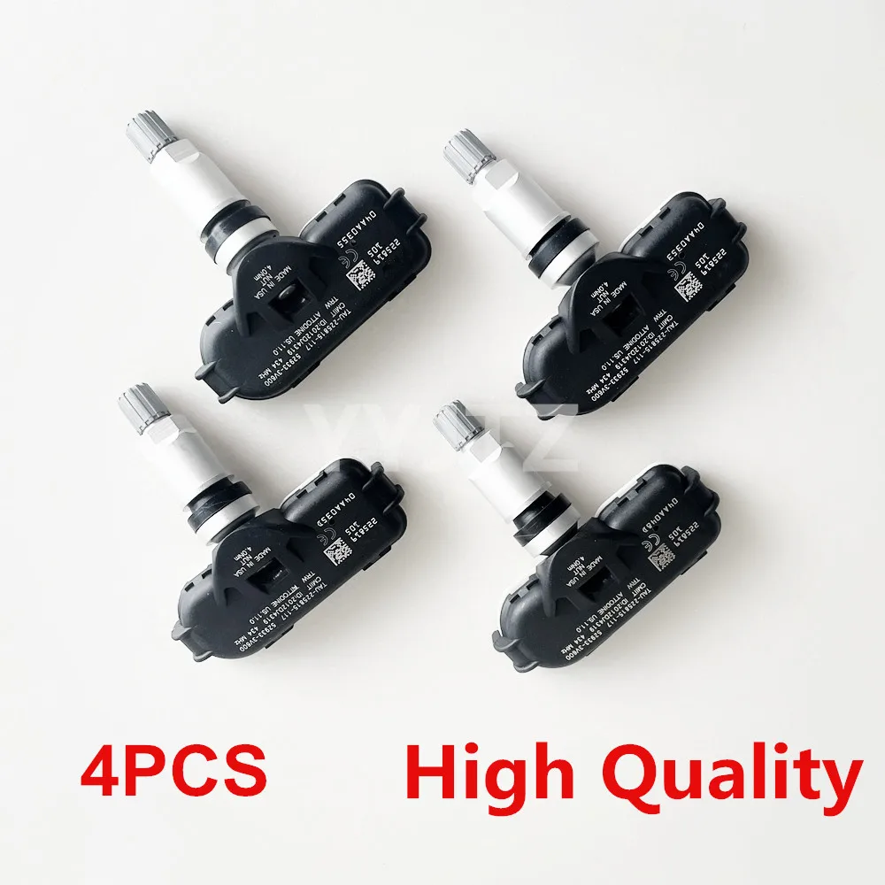 

4Pcs Tire Pressure Monitor System Sensor 52933-3V600 529333V600 For Kia Hyundai Grandeur i40 Azera 433Mhz