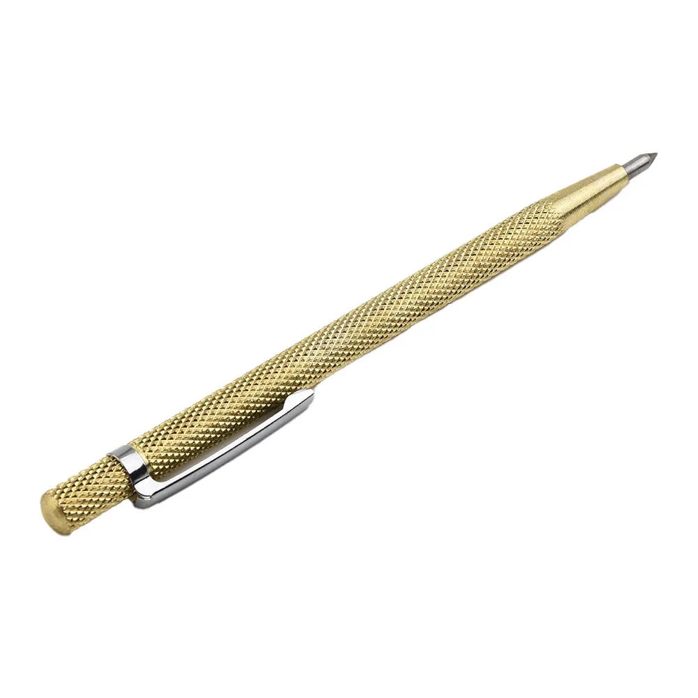 1PC Gold Metal Tile Cutting Pen Tungsten Carbide  Scriber Pen Marking Engraving Pen   For Ceramic Wood Carving Hand Tools