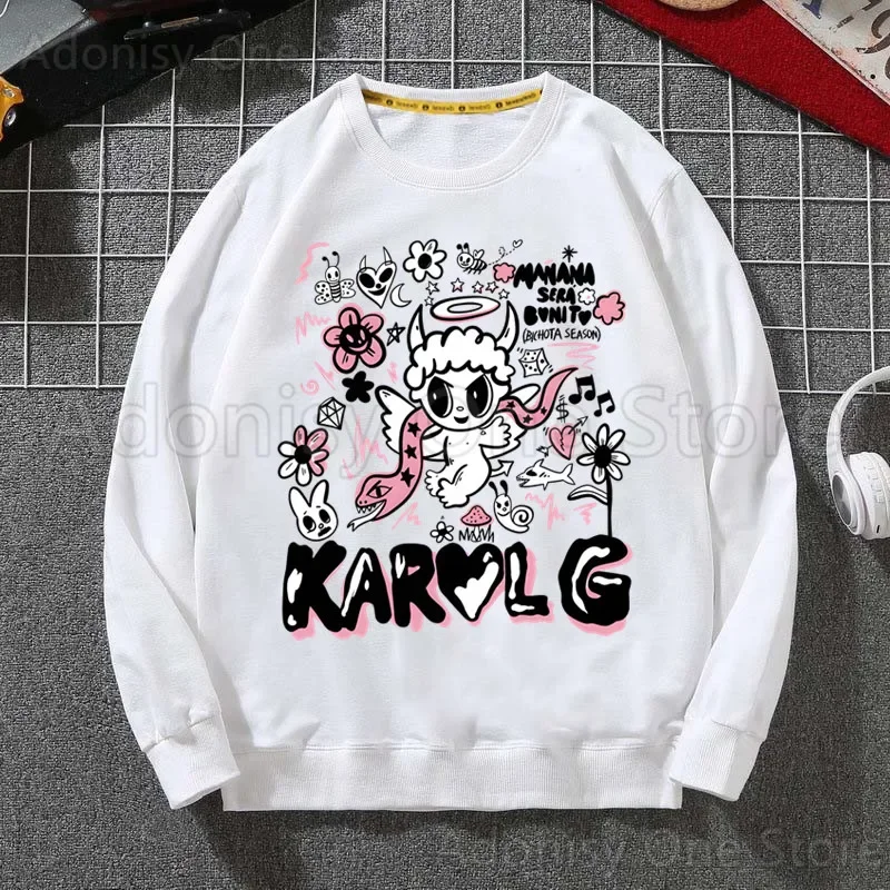 

Karol G Fashion Men Sweatshirts Hipster Print Hot Sale Spring Winter Hoodies Hip Hop Streetwear Fit Tracksuit