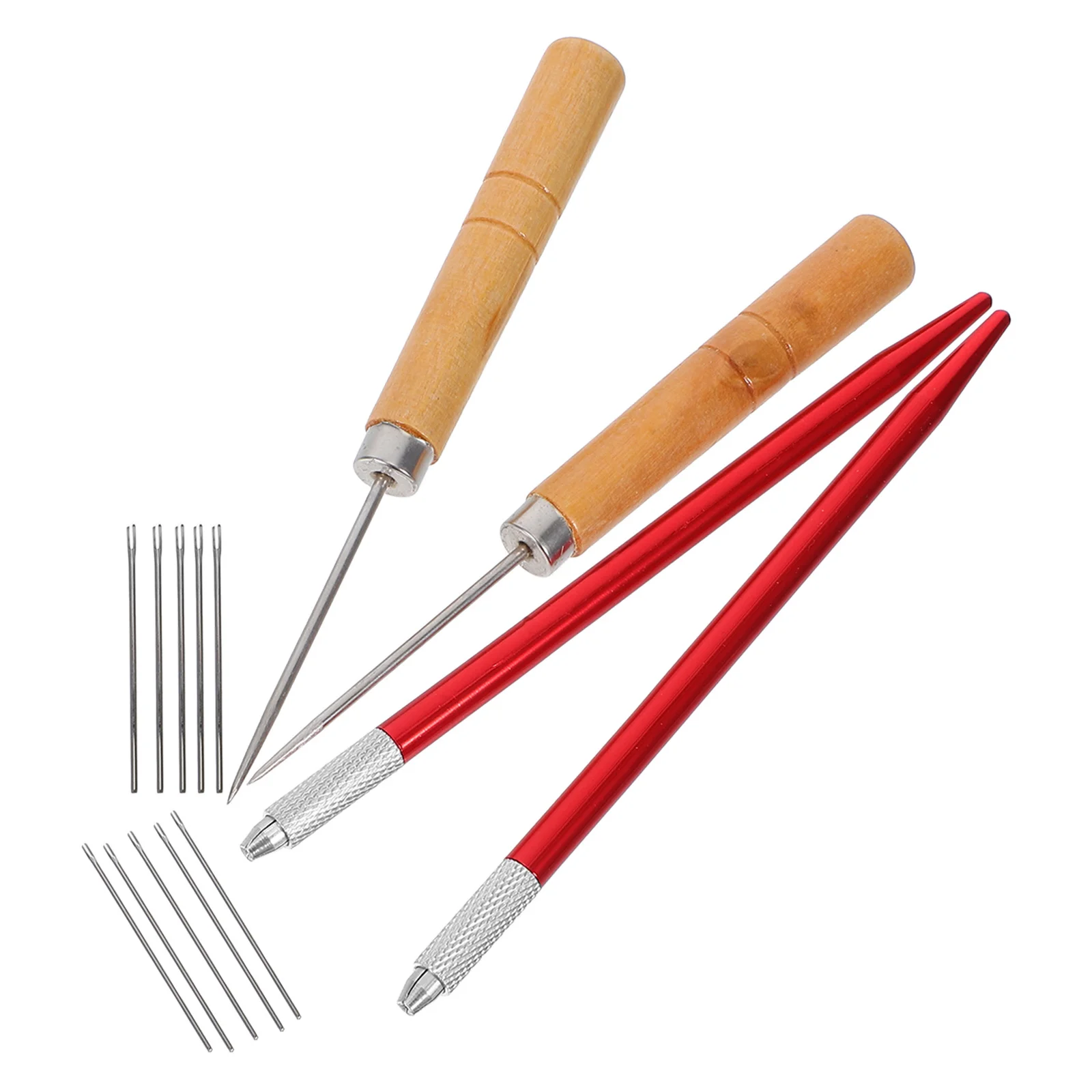 

1Set Hair Rooting Kit for 0.6mm and 0.8mm Precision Needles Wooden Handle DIY Reroot Tools Styling Accessories Set