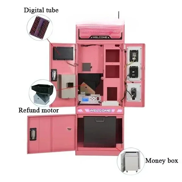 Factory Price Smart Automatic Indoor Coin Pusher Dispenser Game Currency Changer Token Vending Machine Amusement Coin Exchange