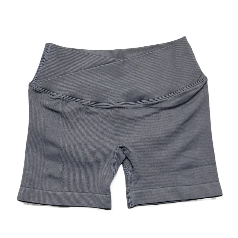 AliExpress Histello Women Vision Shorts 4.5" Yoga Seamless Crossover Waist Gym Yoga Stretch Leggings Fitness Running Workout Cycling Sports Tights