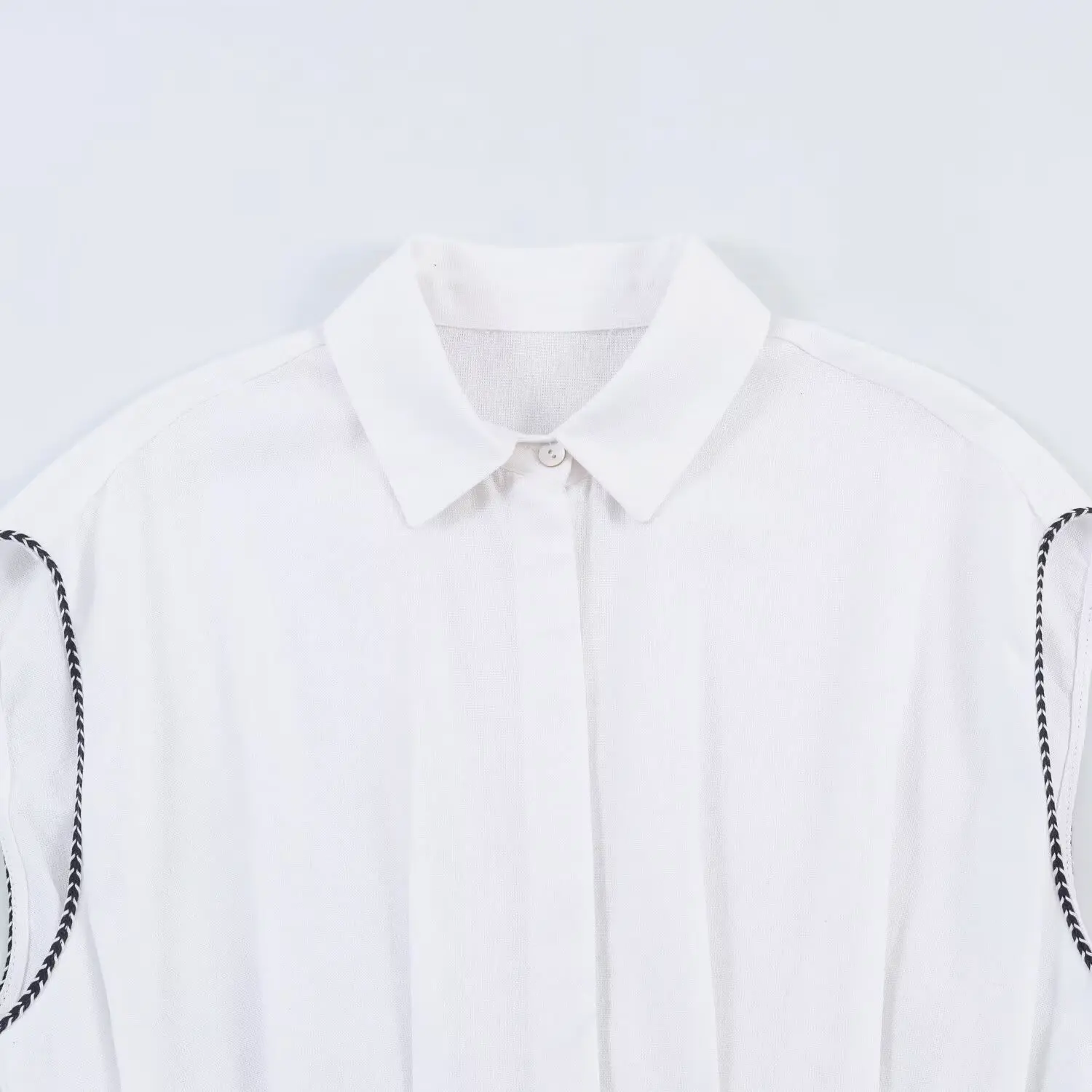 Withered 2026 Fashion Collar Napping Single Buckle Waist Shirt For Women Blouses Women's Clothes Shirts Tops
